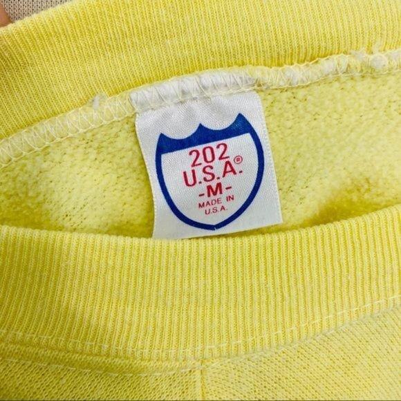 Vintage Creamy Yellow Who0o! Owl Sweatshirt - Picture 10 of 12